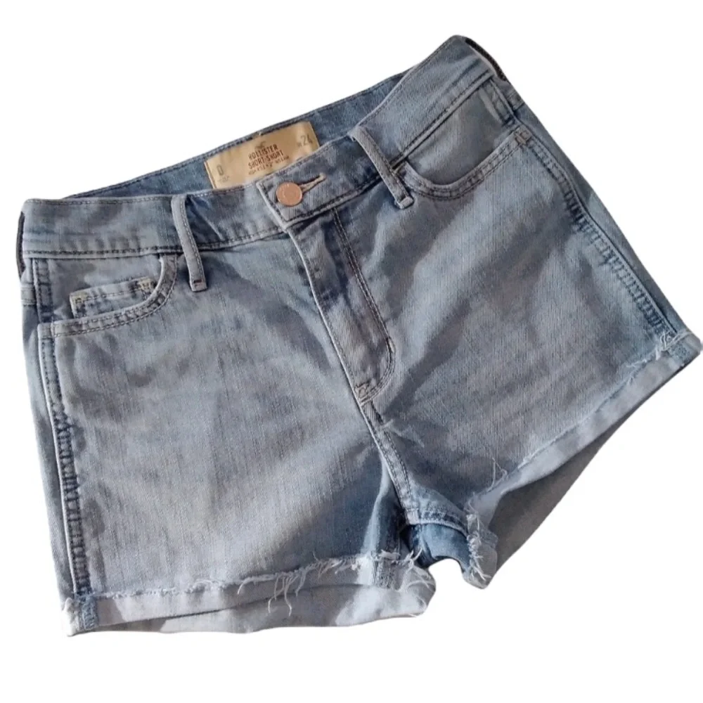 Hollister Jean Shorts High Rise Distressed…